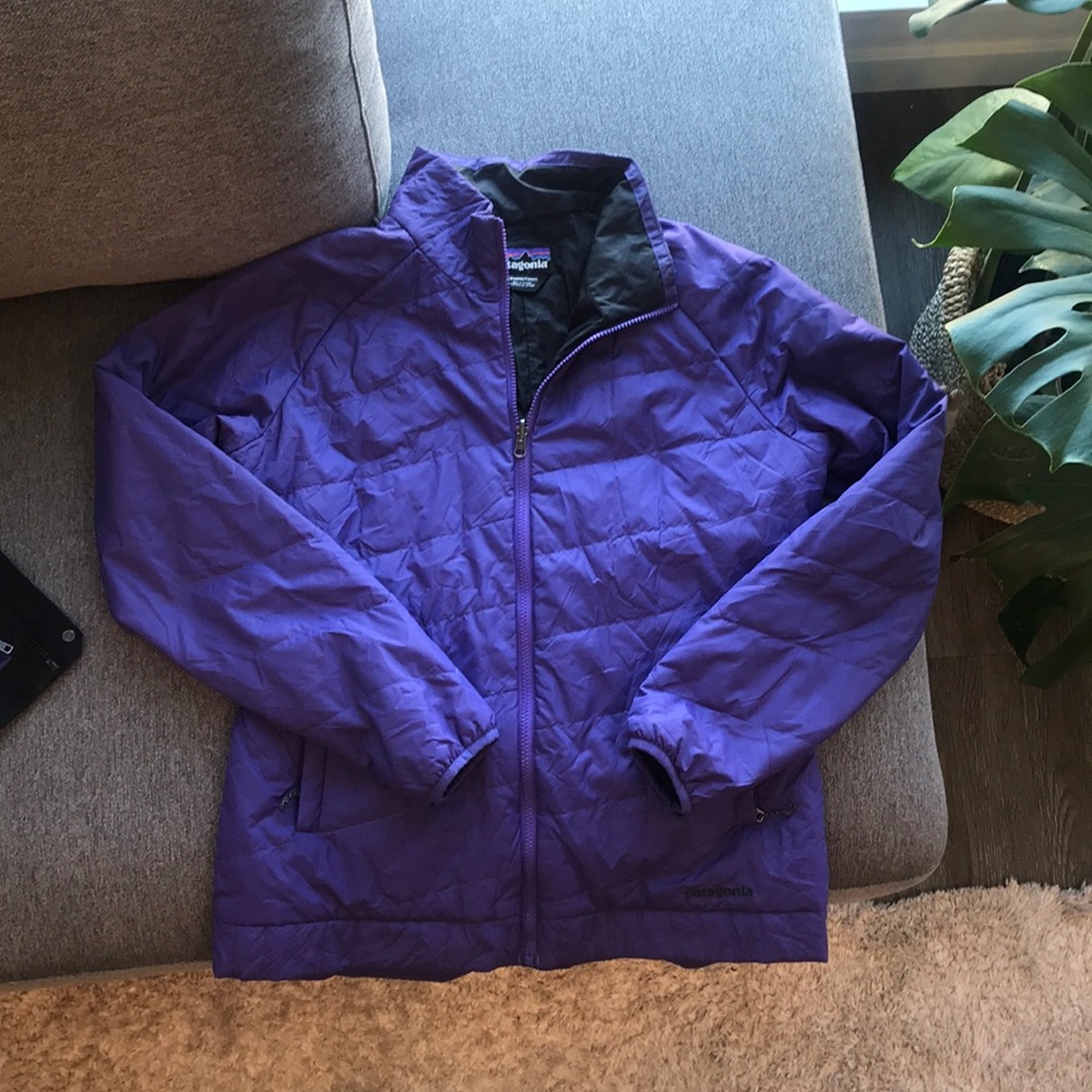 Patagonia 3-in-one snowbelle ski jacket large black purple - Picture 6 of 16